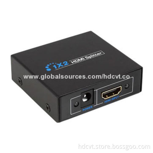 1 x 2 HDMI Splitter with Up to 225MHz Operating Frequency, 1,920 x 1,080 Pixels, 5V DC Power Supply